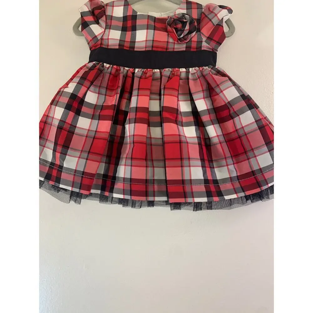 CARTER’S Infant Classic Holiday Plaid Dress / Size: 3 Months